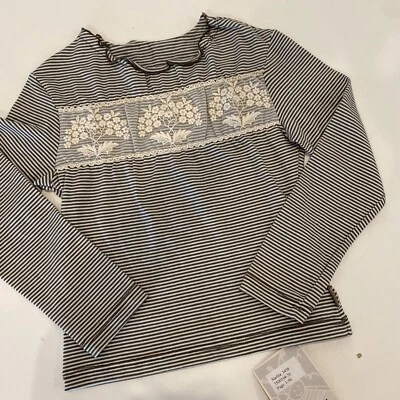 NUEVO CON ETIQUETAS Nuevo 116 Narlita JOTTUM CAMISETA A RAYAS CAMISETA 5-6 AÑOS Rembrandt Foto 1 de 3