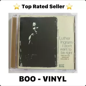 Luther Ingram I Don't Want To Be Right: The Ko Ko Singles, Vol. 2 CD Album NM - Picture 1 of 7