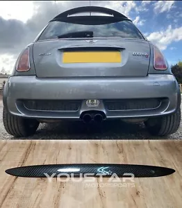 UK SELLER Carbon Look Boot Lid Handle Trim for MINI Cooper S GEN 1 R50 R52 R53 - Picture 1 of 6