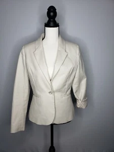Blazer Lila Rosa Tostado Forrado en Poliéster Estampado Corazones Talla M - Imagen 1 de 12