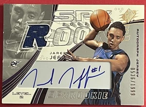 2002-03 SPX Patch Auto Level 2 Jared Jeffries RC Rookie 536/1999 #123 Wizards - Picture 1 of 3