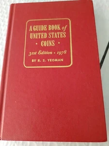 Whitman 1978 Red Book of United States Coins 31st Edition Yeoman Hardcover Book - Picture 1 of 1