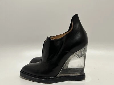 TACONES TRANSPARENTES CUERO NEGRO MAISON MARGIELA 36 de colección Foto 1 de 4