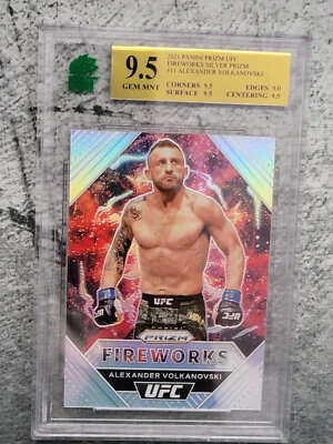 2021 Panini Prizm UFC Fireworks Alexander Volkanovski Silver Prizm MNT 9.5 🔥 - Image 1 of 2