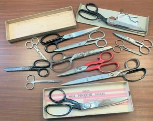  Lot of 12 Mixed Vintage Scissors Shears, USA - Picture 1 of 11