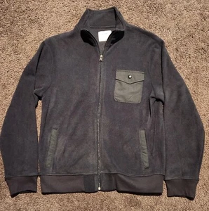 Old Navy Blue Fleece Full Zip Jacket Men's Medium New 54023 - Picture 1 of 11