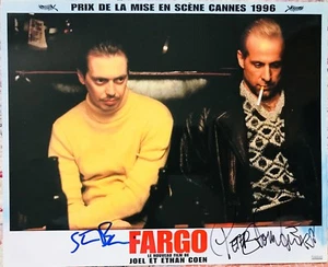 Peter Stormare & Steve Buscemi signed Fargo Original Lobby Card. In Person Proof - Picture 1 of 9