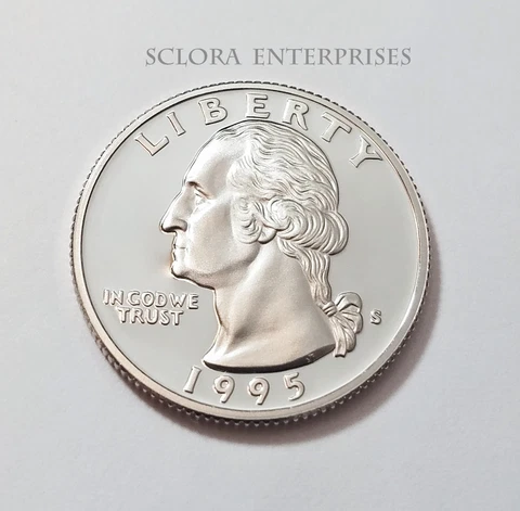 1995 S WASHINGTON *90% SILVER PROOF* QUARTER  **FREE SHIPPING** Cover