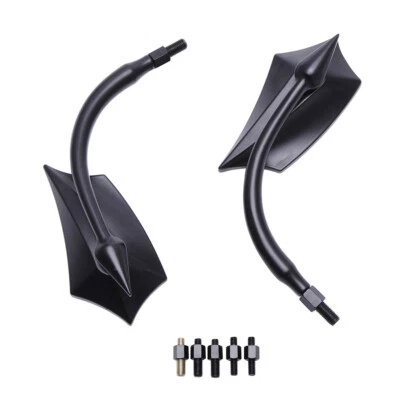 Espejos retrovisores negros para moto Harley Davidson Sportster 883 1200 XL hierro Foto 1 de 4