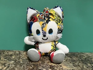 GO SEGA Sonic the Hedgehog Tails Sticker Bomb Toy Factory ~6" Plush, Sitting - Picture 1 of 11