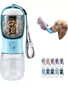 Dog Water Bottle with Food Container, Travel Puppy Water Bowl, Portable Pet... - Picture 1 of 6