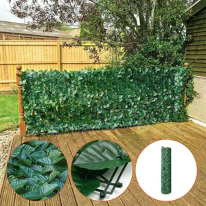 3M Artificial Ivy Leaf Screening Trellis Hedge Garden Fence Wall Balcony Privacy - Picture 1 of 16