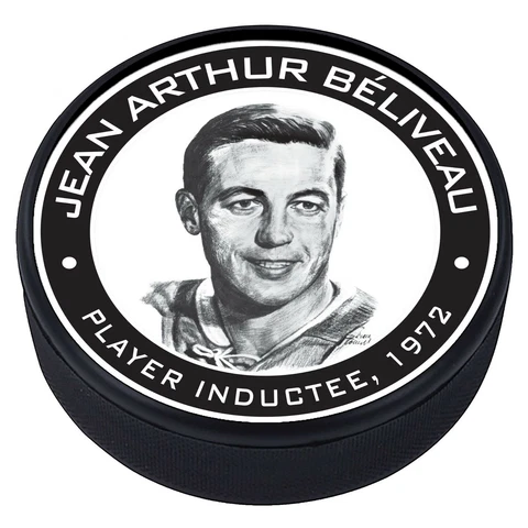 Jean Beliveau Montreal Canadiens 1972 Hall of Fame Induction 3D Textured Puck Cover