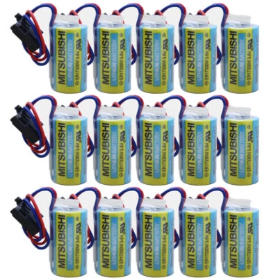 15x MR-BAT ER17330V/3.6V Mitsubishi A6BAT PLC Battery for FANUC CNC System Power - Image 1 of 4