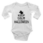 Keep Calm and Believe in Halloween Long Sleeve Baby Grow Vest Bodysuit Boy Girls
