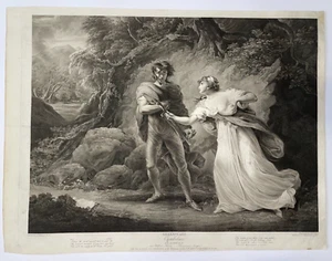 SHAKESPEARE "CYMBELINE" 1801 GRANDE GRAVURE ORIGINALE EDITION ANGLAISE - Picture 1 of 13
