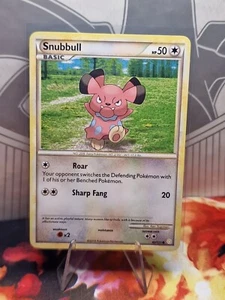 Tarjeta de Pokémon Snubbull 82/123 HeartGold y SoulSilver casi nueva - Imagen 1 de 2