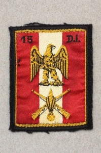 French Cloth Badge 5195: 15e Division d'Infanterie - woven w/hooks - Picture 1 of 2