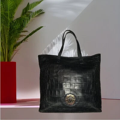 Vintage Navy Roberto Cavalli Tote Bag - Image 1 of 4