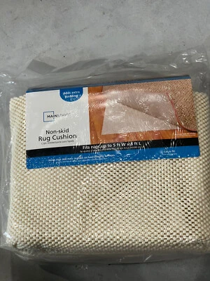 Mainstays Non-Skid Rug Cushion Fits Rugs up to 5 x 8 ft. CUT-to-FIT Adds PADDING - Image 1 of 4