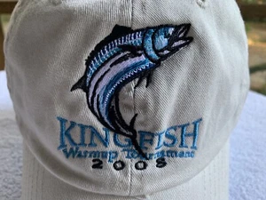 Fripp Island Marina Cap Hat Mens Strapback Kingfish 2008 Cotton Embroidered SC - Picture 1 of 10