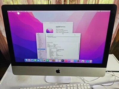 Apple iMac 21.5" Late 2015 i5 2.8Hz 8GB RAM 1TB HDD Monterey - Image 1 of 4