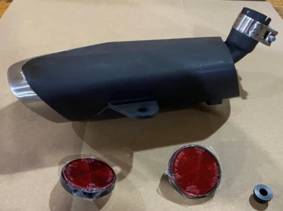 Silenciador Deslizable Moto Morini OEM Negro con Punta Cromada 2021-2025 X-Cape Motocicleta Foto 1 de 2