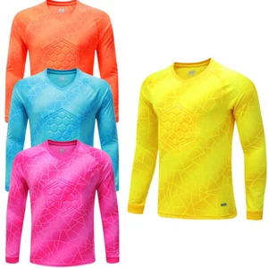 Para hombres Prendas para el torso de entrenamiento Ligeras Camiseta Acolchada Portero Camisa Fútbol - Imagen 1 de 51
