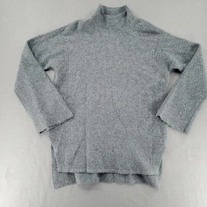Ann Taylor Long Sleeve knit Sweater Mock Neck Gray Womens Size Small - Picture 1 of 12