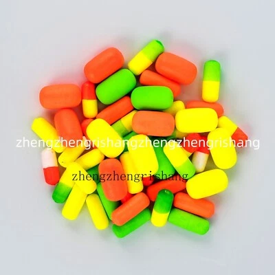 50Pcs Pompano Rig Floats Foam Float Cylinder Float Snell Floats for Surf Fishing - Image 1 of 4