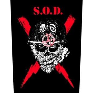 STORMTROOPERS OF DEATH SCRAWLED LIGHTNING LARGE SIZE SEW ON BACK PATCH OFFICIAL - Picture 1 of 3