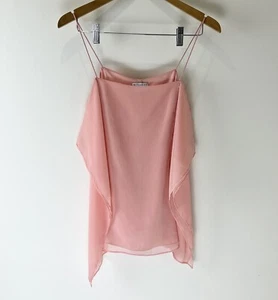 Witchery Womens Size 12 Top Peach Cami Singlet Strappy Lined Blouse - Picture 1 of 7