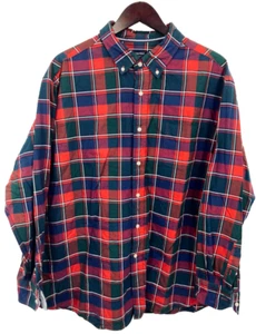 CREMIEUX Mens XXL Shirt Bright Multcolor Red Green Blue Button Down Brushpopper - Picture 1 of 6