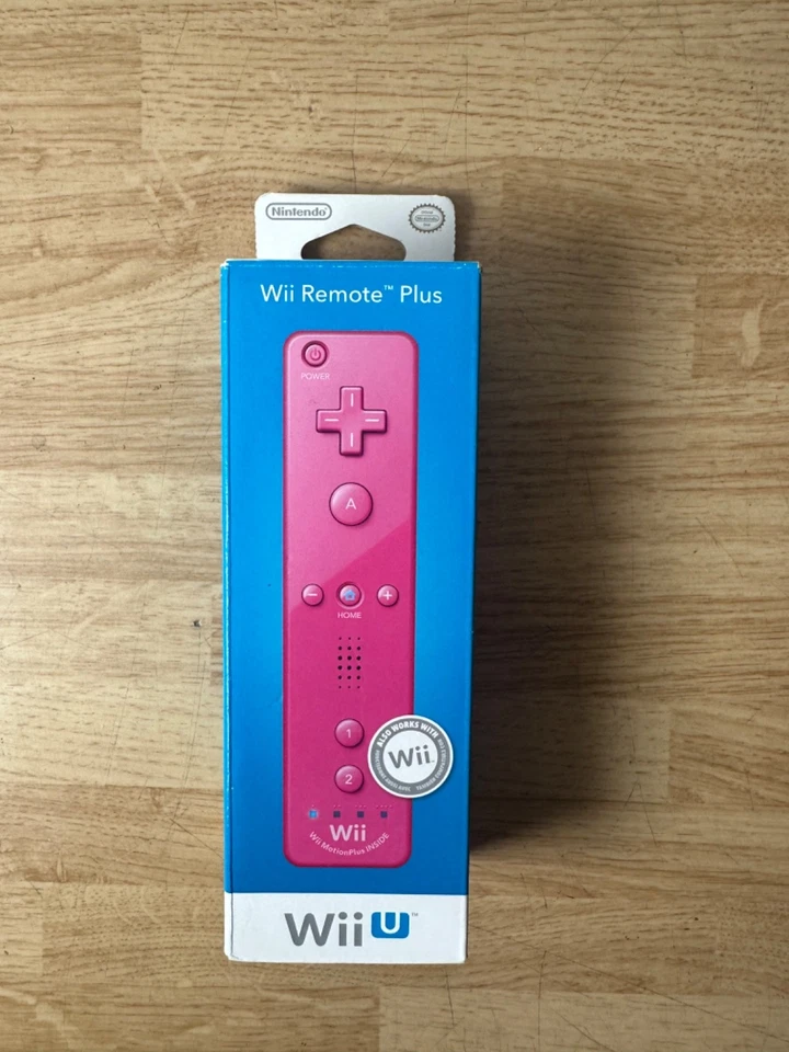 NINTENDO Wii U REMOTE MOTION PLUS PINK CONTROLLER - OEM - NEW SEALED - RARE! - Image 1 of 4