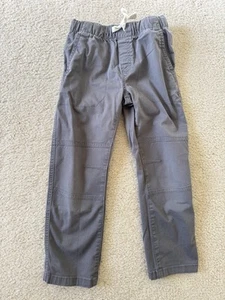 Boys' Stretch Straight Fit Woven Gray Pull-On Pants - Cat & Jack 5 - Picture 1 of 3