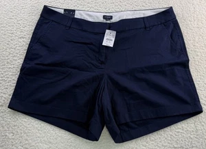 J. Crew Women’s Blue Size 16 Classic Chino Shorts 5" Inseam NWT - Picture 1 of 7