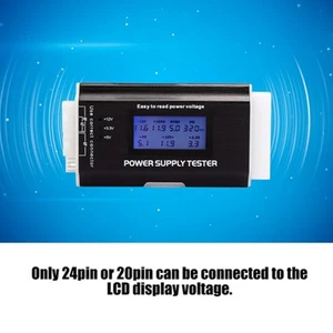 Computer-Netzteil-Tester Lcd-Display Aluminiumlegierung Unterstützt 20/24Pi CHP - Afbeelding 1 van 22