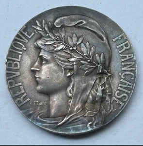 FRANCE SILVER MEDAL CONSEIL MUNICIPAL BONNEUIL SUR MARNE- 50mm, 61.2 g - Picture 1 of 3