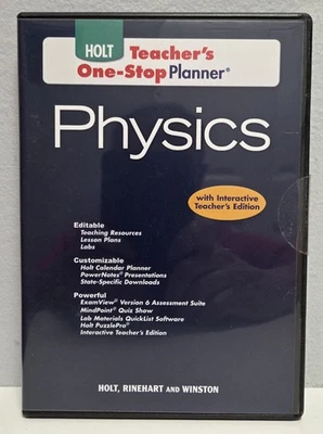 Holt Teacher's One-Stop Planner 'PHYSICS' DVD-ROM 2-Disc Set  - Image 1 of 2