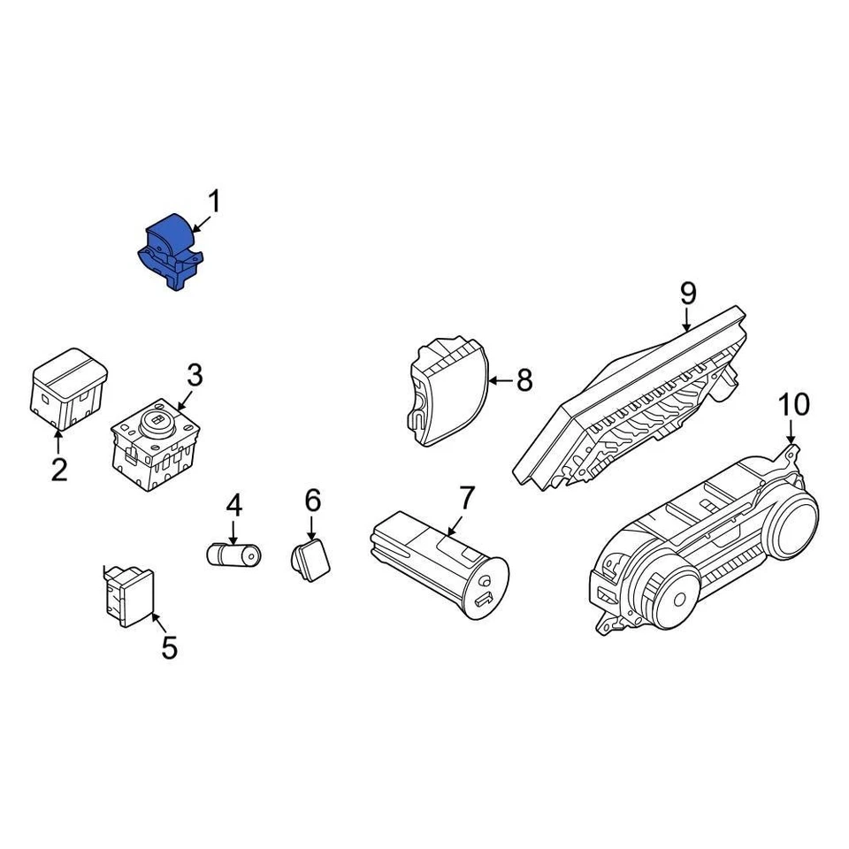 For Ford Police Interceptor Utility 20-24 Electronic Parking Brake Control - Image 1 of 1