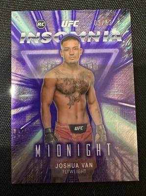 2025 Topps Midnight UFC Joshua Van Rookie Insomnio Purple Refractor/12 Foto 1 de 3