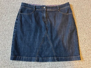 Boden Rock Denim Gr. 14 Regular Taschen Stretch Mini sehr guter Zustand blau Freizeit Bohemian - Bild 1 von 5