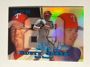 1999 Flair Showcase Legacy Collection Row 1 (Showcase) #121L Rusty Greer /99 - Picture 1 of 2