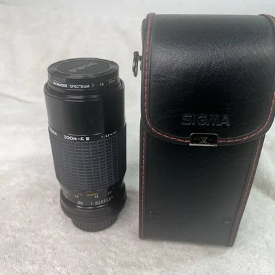 Sigma Zoom-K IIl 52mm Lens for Minolta 1:3.5-4.5 f=70~210mm Multi-Coated W/ Case - Image 1 of 4