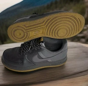 NIKE AIR FORCE 1 07 LV8 "WINTERIZED" MEDIUM ASH GREY SZ 10 RARE! [FB8877-200] - Picture 1 of 13