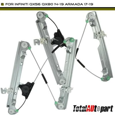Regulador de ventana sin motor 2 piezas para Infiniti QX56 QX80 Nissan Armada V8 5,6 L Foto 1 de 4