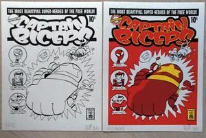 ZEP & TEBO - CAPTAIN BICEPS DUO - Ex-libris sérigraphié Raspoutine - Picture 1 of 1