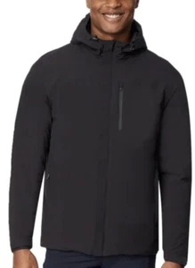 32 DEGREE MEN'S COOL WATERPROOF FULL ZIP FRONT POCKET JACKET. Black Size L New - Picture 1 of 7