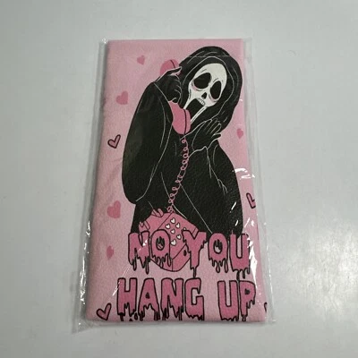 NO YOU HANG UP Ghostface Glasses Holder Case Scream Halloween Decoration Leather - Image 1 of 4