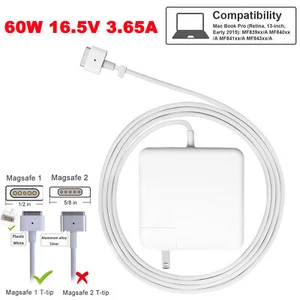 60W AC Power Adapter T-Tip Charger for Apple Macbook Pro 13" A1278 2009-2011 - Picture 1 of 15